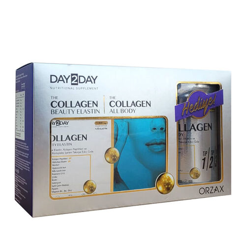 Day2Day - Day2Day Collagen Beauty Elastin 30 Tablet + 10 Doz x10 gr Collagen Body HEDİYE