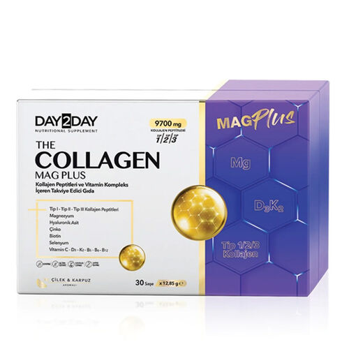 Day2Day The Collagen Mag Plus Takviye Edici Gıda 30 Şase