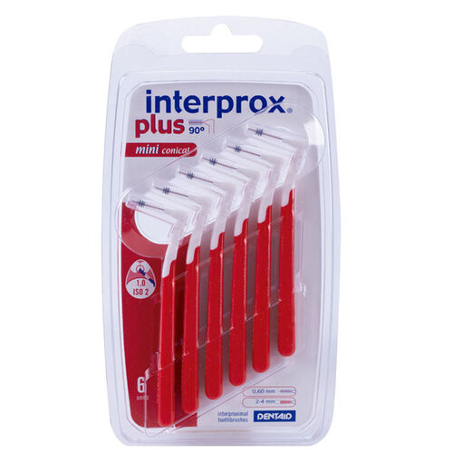 Dentaid - Dentaid INTERPROX Plus 2G MiniConical Blister 6 Adet - Kırmızı - N5251021