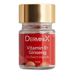 Derminix - Derminix E Vitamini + Ginseng Cilt Bakım Kapsülü