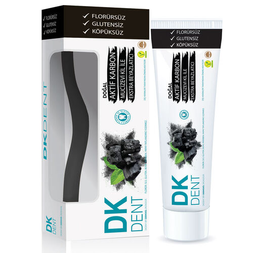 Dermokil - Dermokil Dk Dent Kil Ve Aktif Karbonlu Diş Macunu 75 ml - Diş Fırçası HEDİYE