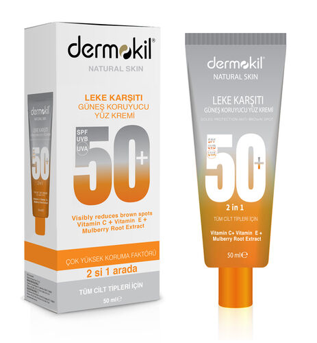 Dermokil - Dermokil Leke Karşıtı Güneş Koruyucu Yüz Kremi 50 ml