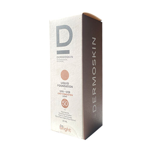 Dermoskin - Dermoskin Be Bright SPF50+ Likit Fondöten 33ml - Light