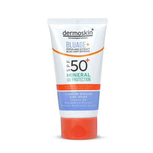 Dermoskin - Dermoskin Bluage+ SPF50+ Mineral Filtreli Güneş Koruma Kremi 50 ml