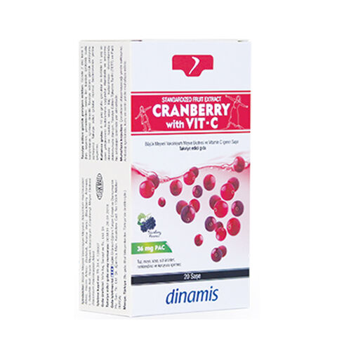 Dinamis - Dinamis Cranberry with Vit-C Takviye Edici Gıda 20 Saşe