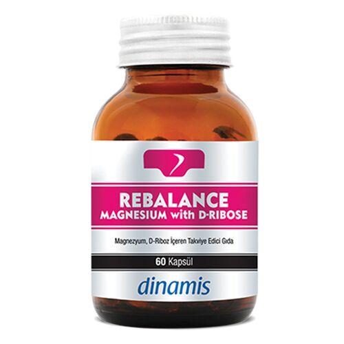 Dinamis - Dinamis Rebalance Magnezyum - D Riboz İçeren Takviye Edici Gıda 60 Kapsül