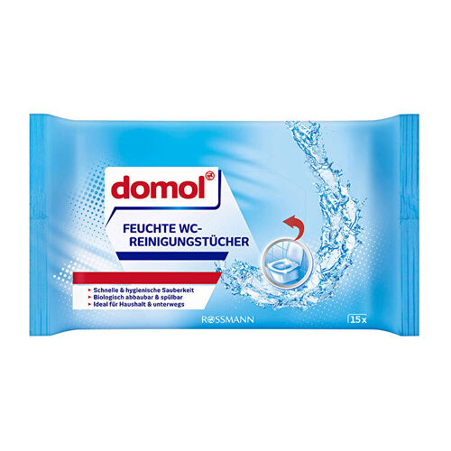 Domol - Domol Tuvalet Hijyeni için Islak Temizlik Bezi 15 Adet