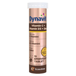 Dynavit - Dynavit Vitamin C + Vitamin D3 + Çinko 15 Efervesan Tablet