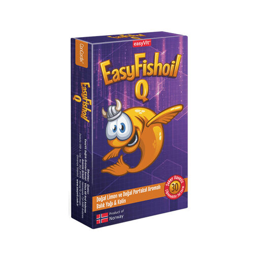 EasyVit - Easy Fish Oil Q Kids Çiğnenebilir 30 Tablet