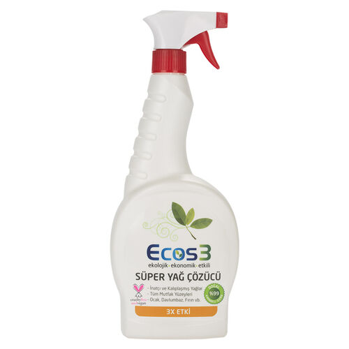 Ecos3 - Ecos3 Ekolojik Süper Yağ Çözücü Sprey 750ml