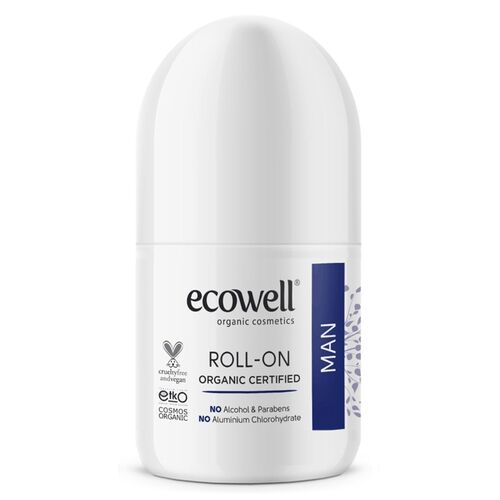 Ecowell - Ecowell Organik Roll On Deodorant (Erkek) 75 ml