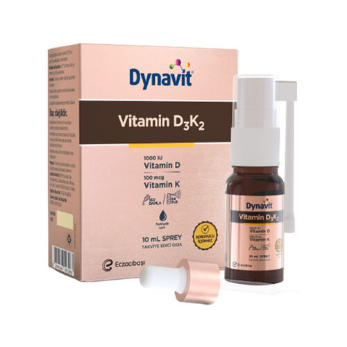 Dynavit - Eczacıbaşı Dynavit Vitamin D3K2 Takviye Edici Gıda Sprey 10 ml