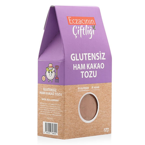 Eczacının Çiftliği - Eczacının Çiftliği Glutensiz Ham Kakao Tozu 150 gr