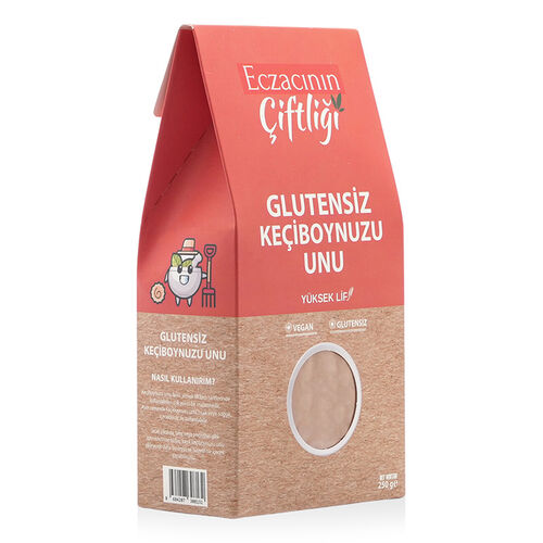 Eczacının Çiftliği - Eczacının Çiftliği Glutensiz Keçiboynuzu Unu 250 gr