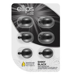 Ellips - Ellips Siyah Saçlara Özel Işıltı Veren Saç Vitamini 6 Kapsül