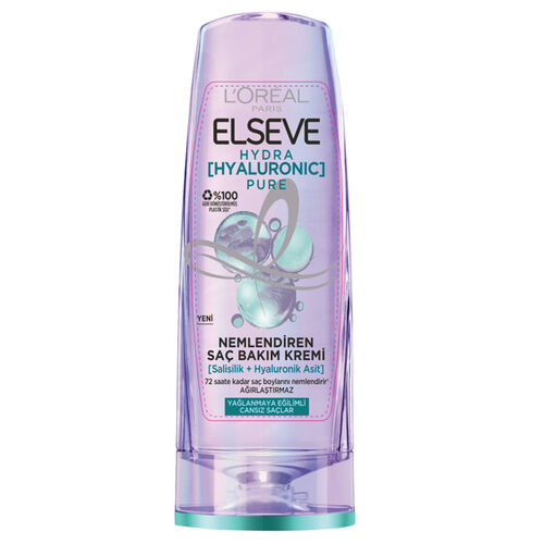 Elseve - Elseve Hydra Hyaluronic Pure Nemlendiren Saç Bakım Kremi 250 ml