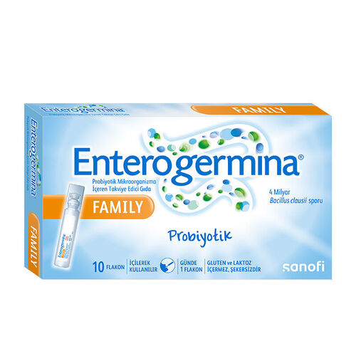 Enterogermina - Enterogermina Family Probiyotik Mikroorganizma İçeren Takviye Edici Gıda 10 Flakon
