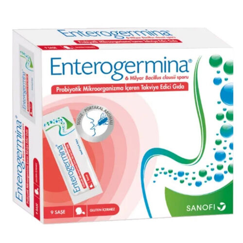 Enterogermina - Enterogermina Portakal Aromalı Takviye Edici Gıda 9 Saşe