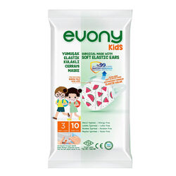 Evony - Evony Kids 3 Katlı Çocuk Maskesi 10 Adet