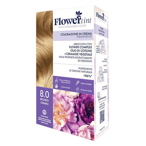 FlowerTint - Flowertint Colorazione In Crema Saç Boyama Kiti 8.0 Açık Sarışın
