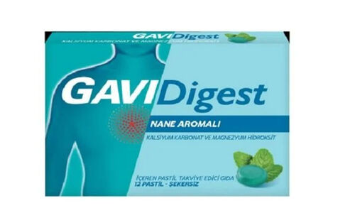 Reckitt Benckiser - Gavidigest Nane Aromalı Şekersiz 12 Pastil