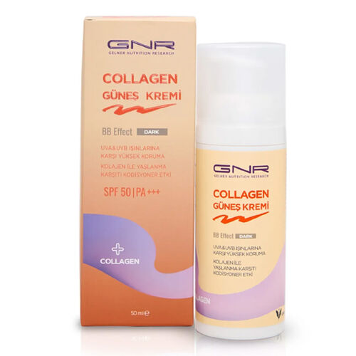 Gnr Collagen - Gnr Collagen Güneş Kremi Spf 50 BB Effect Dark 50 ml