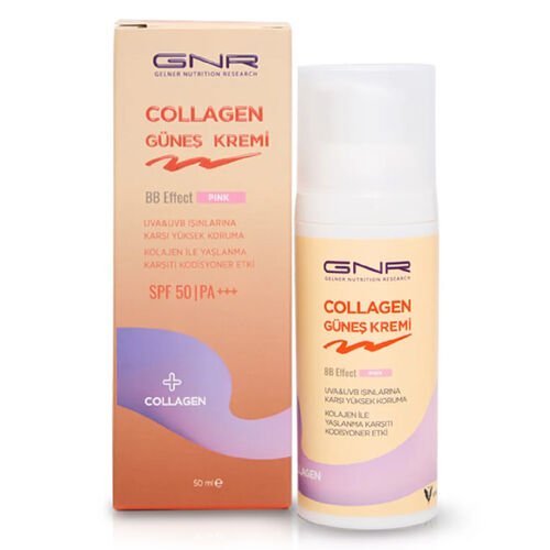 Gnr Collagen - Gnr Collagen Güneş Kremi Spf 50 BB Effect Pink 50 ml