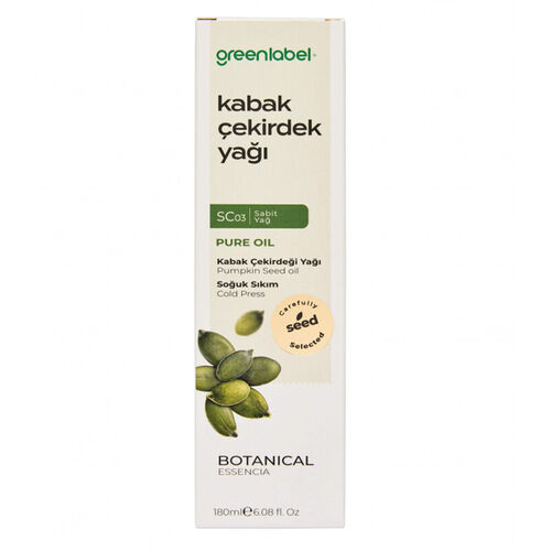 Greenlabel - Greenlabel Kabak Çekirdeği Yağı 180 ml
