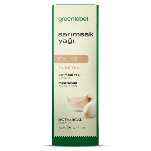 Greenlabel - Greenlabel Sarımsak Yağı 20 ml