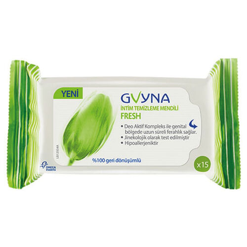 Gvyna Pharma - Gvyna İntim Temizleme Mendili Fresh 15 li
