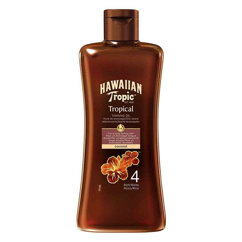 Hawaiian Tropic Protective Tanning Oil Spf4 200ml