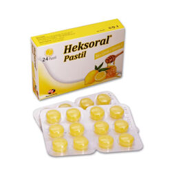 Mega Farma - Heksoral Pastil Bal+ Limon + Vitamin C 24 Adet