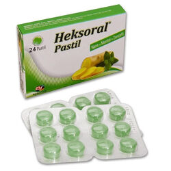 Mega Farma - Heksoral Pastil Nane+ Mentol+ Zencefil 24 Adet