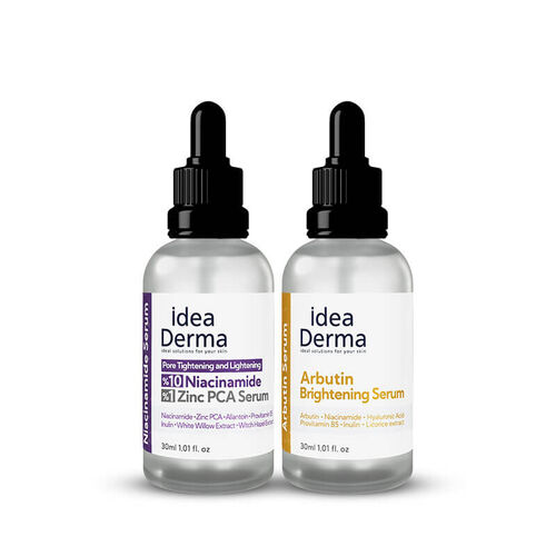 İdea Derma - İdea Derma Niacinamide ve Arbutin Aydınlatıcı Cilt Bakım Seti