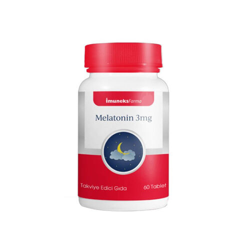 Imuneks - Imuneks Farma Melatonin 3 mg Takviye Edici Gıda 60 Tablet