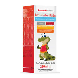 Imuneks - Imuneks Kids Multivitamin ve Mineraller İçeren Sıvı Takviye Edici Gıda 250 ml