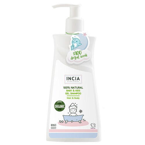 INCIA - INCIA Çocuklar İçin Doğal Jel Şampuan Saç ve Vücut İçin 350 ml
