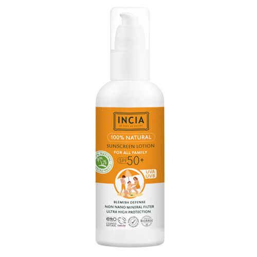 INCIA - INCIA Doğal Tüm Aile için Güneş Losyonu Spf50+ 100 ml