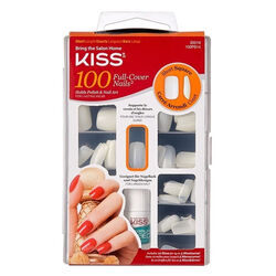 Kiss - Kiss Renksiz Takma Tırnak Seti Yapıştırıcılı 100lü Paket