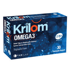 TAB İlaç Sanayi A.Ş - Krilom Omega 3 Yumuşak Kapsül 30 Kapsül