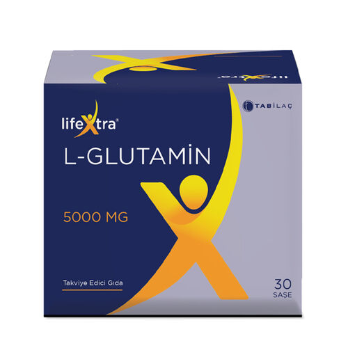 TAB İlaç Sanayi A.Ş - LifeXtra L-Glutamin Takviye Edici Gıda 30 Saşe