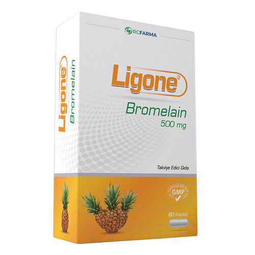 Ligone - Ligone Bromelain 500mg 60 Kapsül