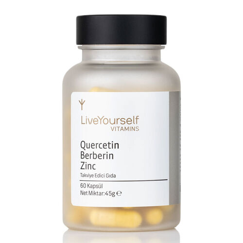 LiveYourself - LiveYourself Quercetin Berberin Vulgaris İçeren Takviye Edici Gıda 60 Kapsül