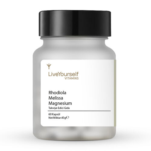 LiveYourself - LiveYourself Vitamins Rhodiola Melisa İçeren Takviye Edici Gıda 60 Kapsül