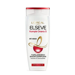 Elseve - Loreal Paris Elseve Komple Onarıcı 5 2'si 1 Arada Yapılandırıcı Bakım Şampuanı 360 ml