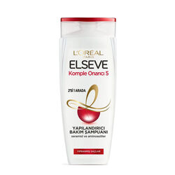 Elseve - Loreal Paris Elseve Komple Onarıcı 5 2'si 1 Arada Yapılandırıcı Bakım Şampuanı 450 ml