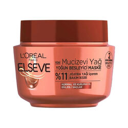 Elseve - Loreal Paris Elseve Mucizevi Yağ Yoğun Besleyici Maske Jojoba Yağı İçeren Bakım İksiri 300 ml