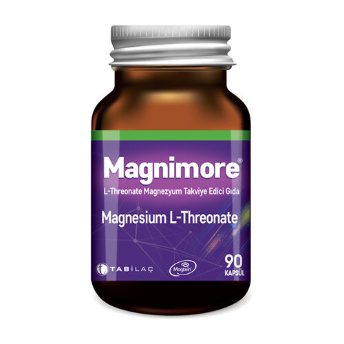 TAB İlaç Sanayi A.Ş - Magnimore L-Threonate Magnezyum Takviye Edici Gıda 90 Kapsül