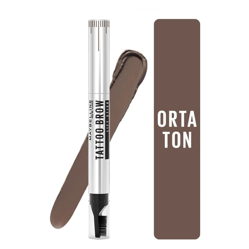 Maybelline - Maybelline Tattoo Brow Lift Stick Kaş Kalemi - Medium Brown