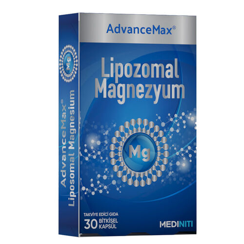 Mediniti - Mediniti AdvanceMax Lipozomal Magnezyum 30 Bitkisel Kapsül